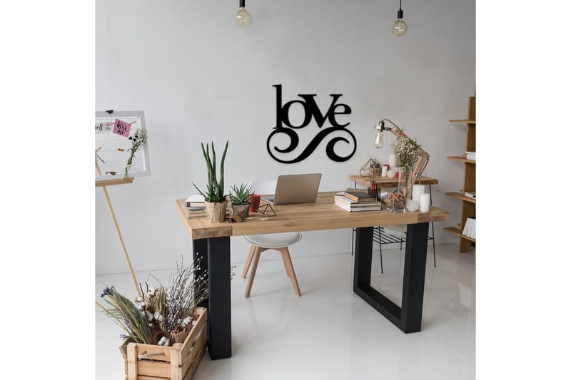 Dekorativ Väggaccessoar - Svart - Inredning & dekor - Väggdekor - Skyltar - Plåtskylt