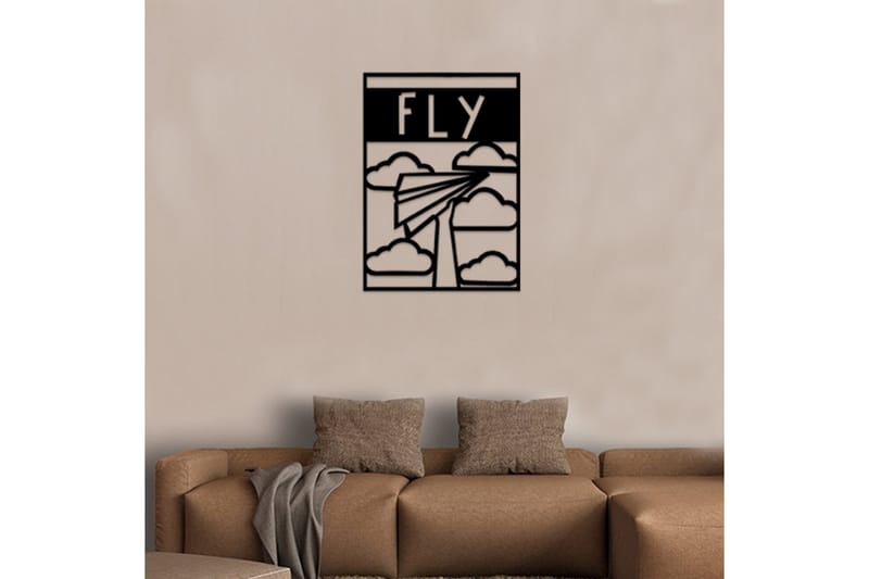 Dekorativ Väggaccessoar - Svart - Inredning & dekor - Väggdekor - Skyltar - Plåtskylt