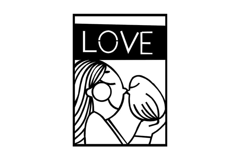 Dekorativ Väggaccessoar, Svart