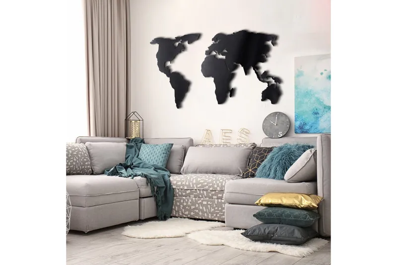 Dekorativ Väggaccessoar - Svart - Inredning & dekor - Väggdekor - Skyltar - Plåtskylt