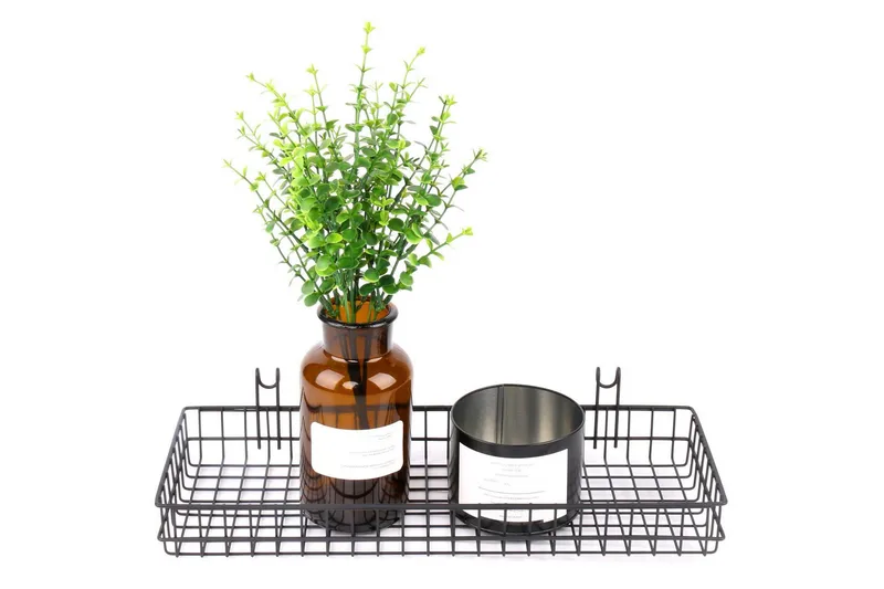 Dekorativ Väggaccessoar - Svart - Förvaring - Småförvaring - Förvaringskorg - Trådkorg