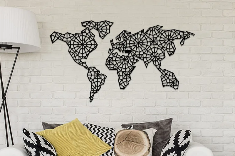 Dekorativ Väggaccessoar, Svart