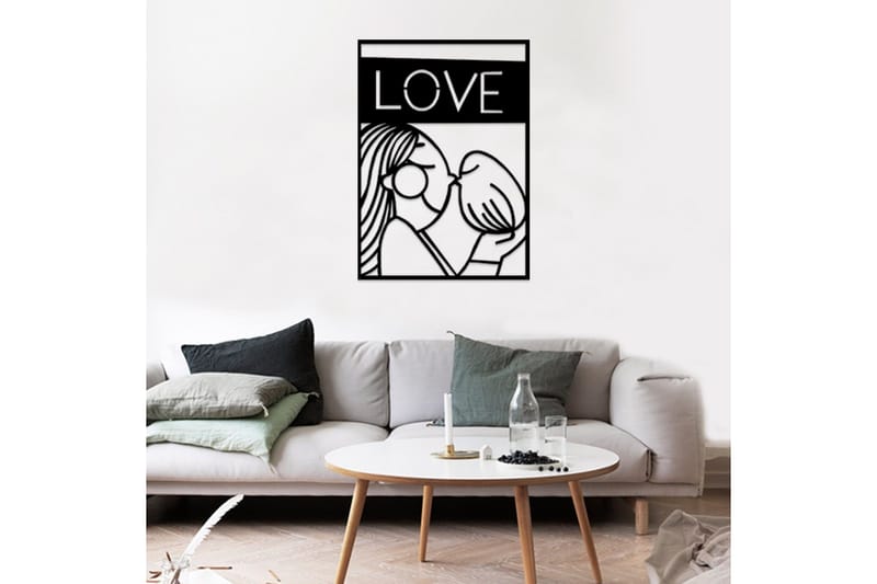 Dekorativ Väggaccessoar - Svart - Inredning & dekor - Väggdekor - Skyltar - Plåtskylt