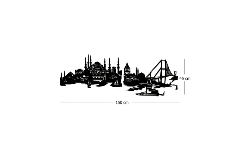 Dekorativ Väggaccessoar - Svart - Inredning & dekor - Väggdekor - Skyltar - Plåtskylt