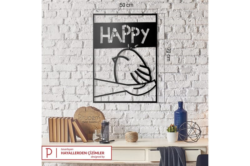 Dekorativ Väggaccessoar - Svart - Inredning & dekor - Väggdekor - Skyltar - Plåtskylt