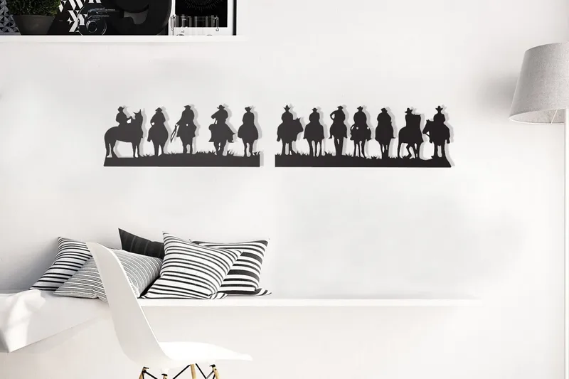 Dekorativ Väggaccessoar, Svart