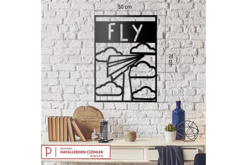 Dekorativ Väggaccessoar - Svart - Inredning & dekor - Väggdekor - Skyltar - Plåtskylt