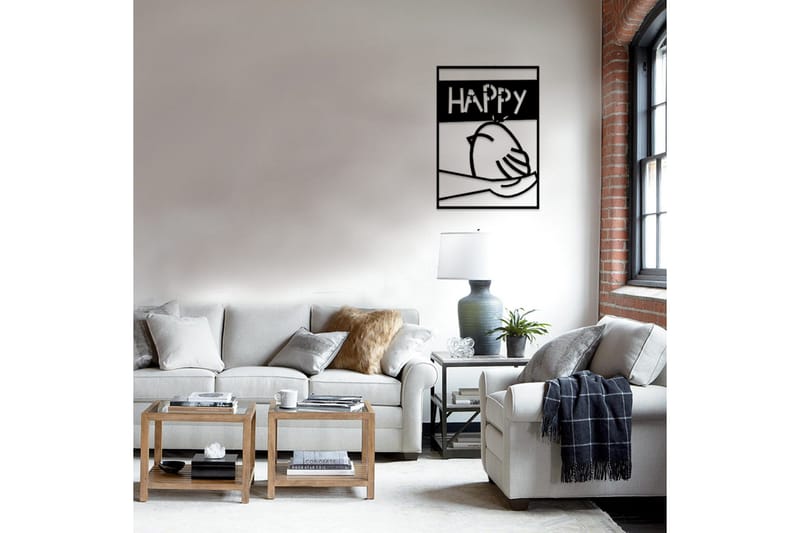 Dekorativ Väggaccessoar - Svart - Inredning & dekor - Väggdekor - Skyltar - Plåtskylt