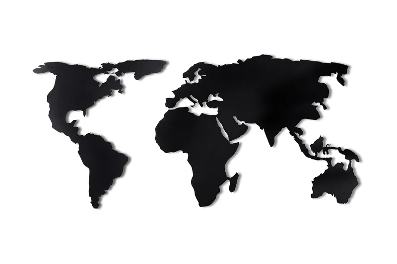 Dekorativ Väggaccessoar, Svart