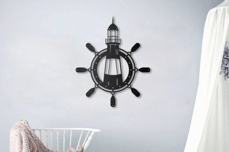 Dekorativ Väggaccessoar, Svart