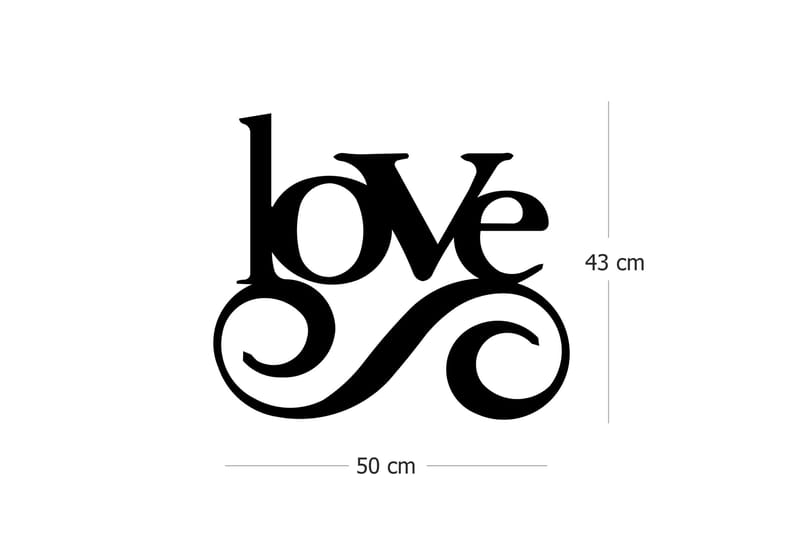 Dekorativ Väggaccessoar - Svart - Inredning & dekor - Väggdekor - Skyltar - Plåtskylt