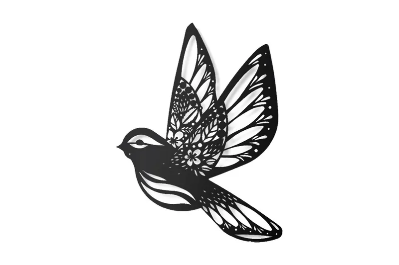 Dekorativ Väggaccessoar, Svart