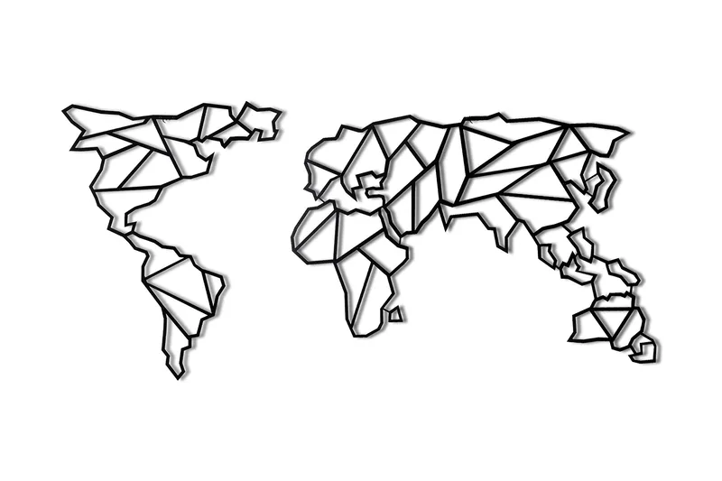 Dekorativ Väggaccessoar, Svart