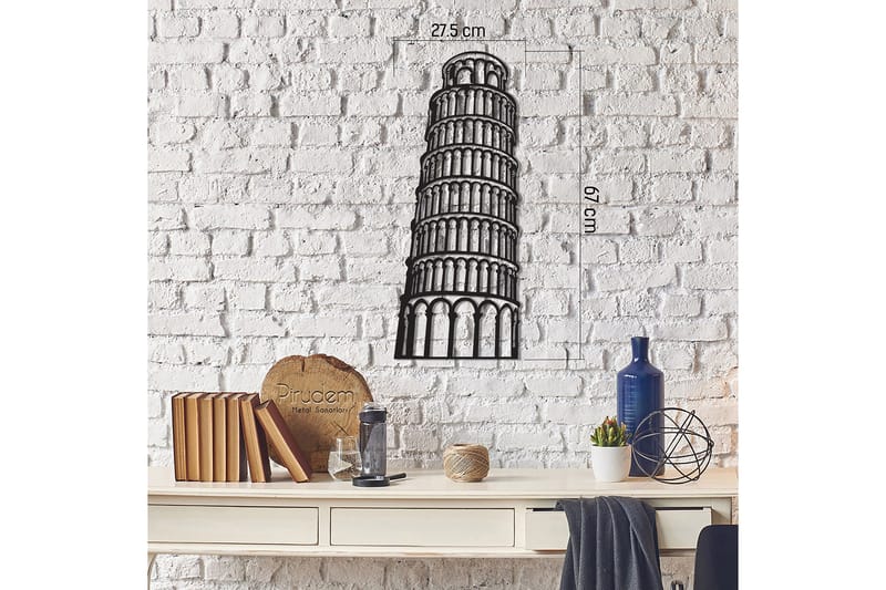 Dekorativ Väggdekor 28x70 cm - Svart - Inredning & dekor - Väggdekor - Skyltar - Plåtskylt