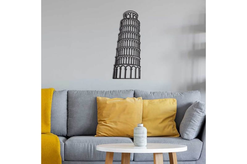 Dekorativ Väggdekor 28x70 cm - Svart - Inredning & dekor - Väggdekor - Skyltar - Plåtskylt