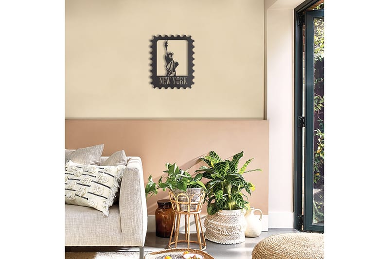 Dekorativ Väggdekor 30x37 cm - Svart - Inredning & dekor - Väggdekor - Skyltar - Plåtskylt