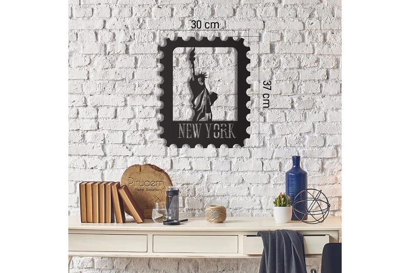 Dekorativ Väggdekor 30x37 cm - Svart - Inredning & dekor - Väggdekor - Skyltar - Plåtskylt