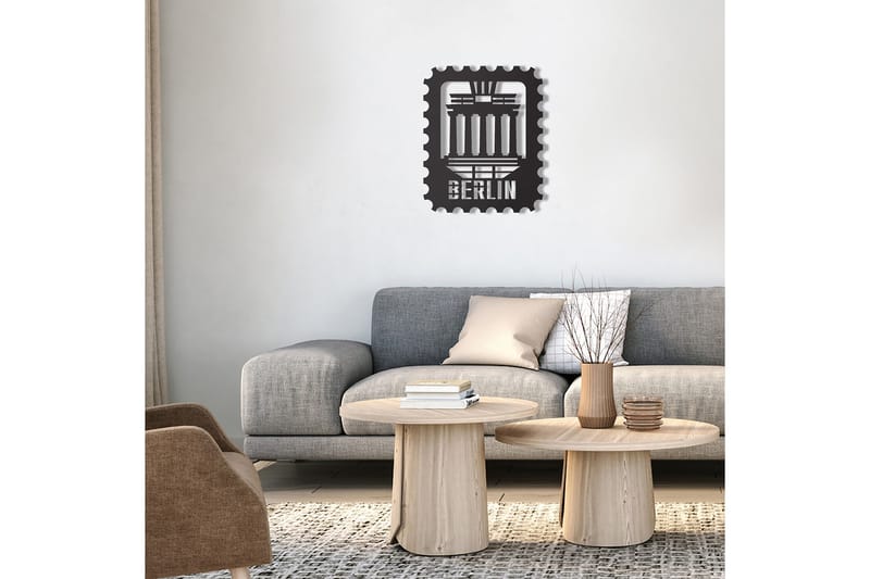 Dekorativ Väggdekor 30x37 cm - Svart - Inredning & dekor - Väggdekor - Skyltar - Plåtskylt