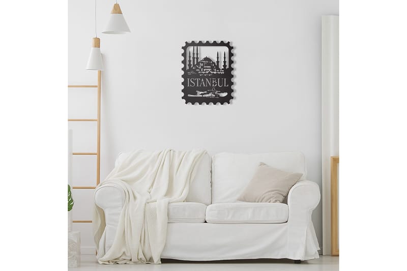 Dekorativ Väggdekor 30x37 cm - Svart - Inredning & dekor - Väggdekor - Skyltar - Plåtskylt