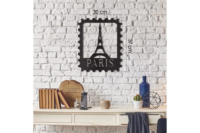 Dekorativ Väggdekor 30x37 cm - Svart - Inredning & dekor - Väggdekor - Skyltar - Plåtskylt