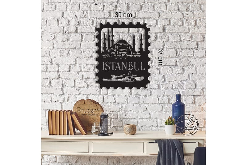 Dekorativ Väggdekor 30x37 cm - Svart - Inredning & dekor - Väggdekor - Skyltar - Plåtskylt