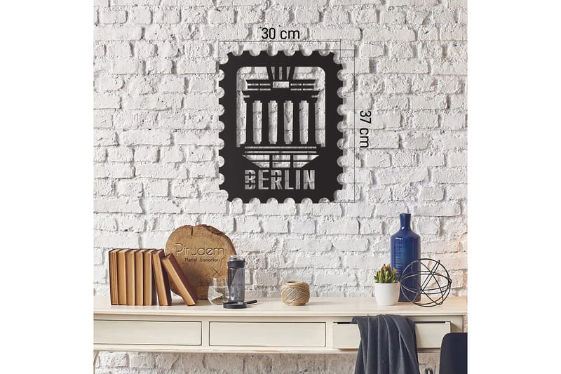 Dekorativ Väggdekor 30x37 cm - Svart - Inredning & dekor - Väggdekor - Skyltar - Plåtskylt