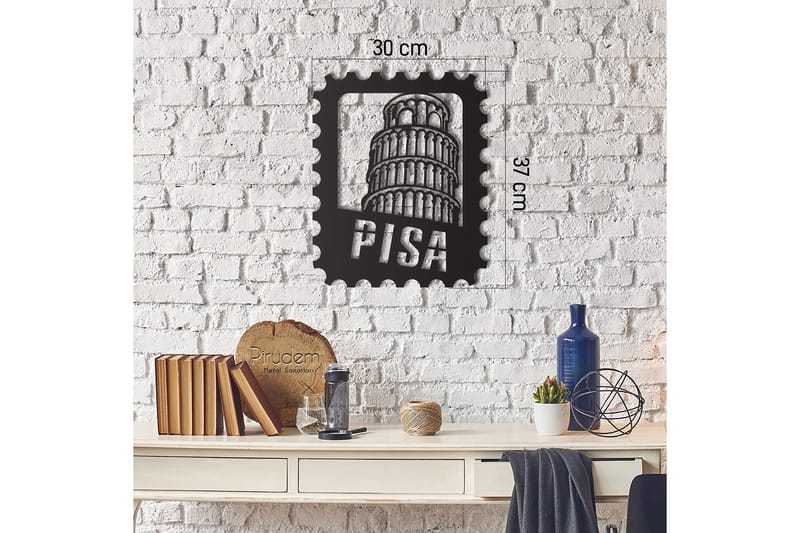 Dekorativ Väggdekor 30x37 cm - Svart - Inredning & dekor - Väggdekor - Skyltar - Plåtskylt