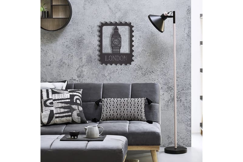 Dekorativ Väggdekor 30x37 cm - Svart - Inredning & dekor - Väggdekor - Skyltar - Plåtskylt