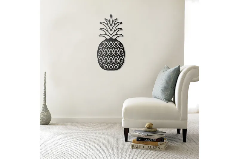 Dekorativ Väggdekor 35x70 cm - Svart - Inredning & dekor - Väggdekor - Skyltar - Plåtskylt