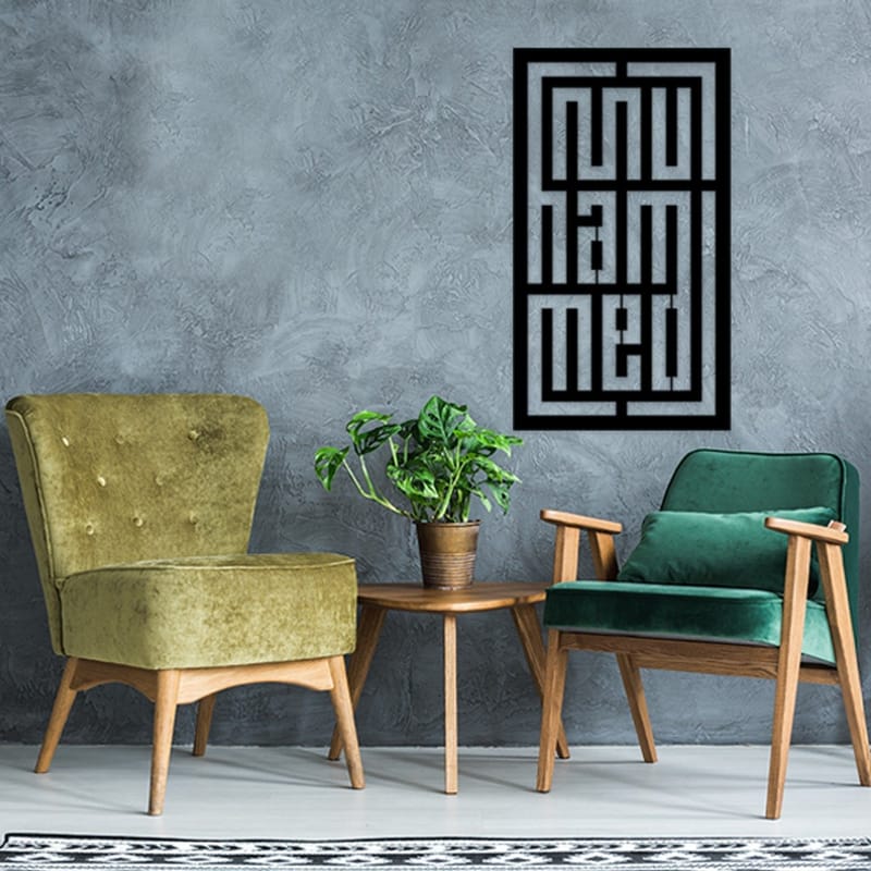 Dekorativ Väggdekor 40x70 cm - Svart - Inredning & dekor - Väggdekor - Skyltar - Plåtskylt