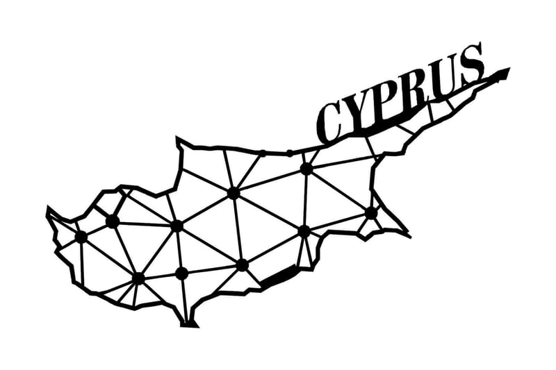 DEKORATIV VÄGGDEKOR 43x70 cm Svart