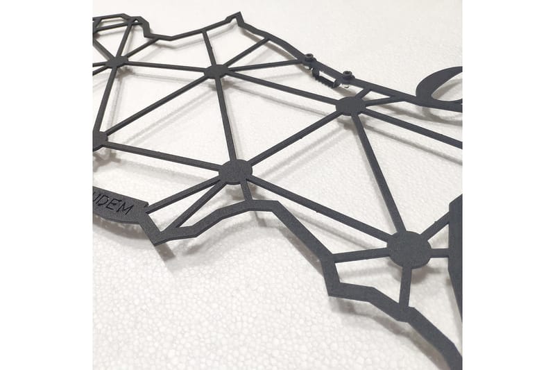 DEKORATIV VÄGGDEKOR 43x70 cm Svart - Inredning & dekor - Väggdekor - Skyltar - Plåtskylt