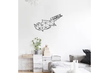 Dekorativ Väggdekor 43x70 cm - Svart - Inredning & dekor - Väggdekor - Skyltar - Plåtskylt