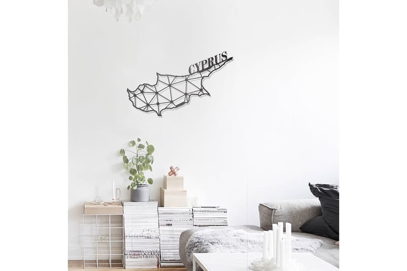 Dekorativ Väggdekor 43x70 cm - Svart - Inredning & dekor - Väggdekor - Skyltar - Plåtskylt