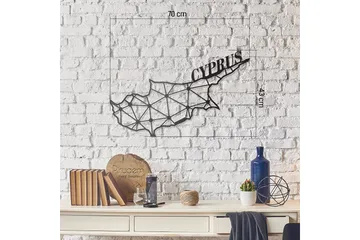 Dekorativ Väggdekor 43x70 cm - Svart - Inredning & dekor - Väggdekor - Skyltar - Plåtskylt