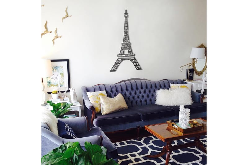 Dekorativ Väggdekor 44x70 cm - Svart - Inredning & dekor - Väggdekor - Skyltar - Plåtskylt