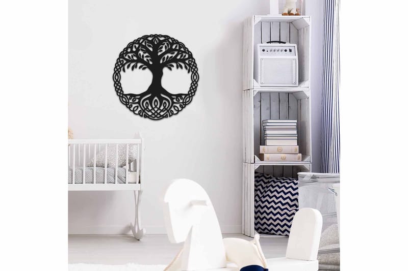 Dekorativ Väggdekor 49x49 cm - Svart - Inredning & dekor - Väggdekor - Skyltar - Plåtskylt