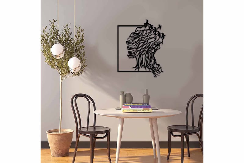 Dekorativ Väggdekor 49x59 cm - Svart - Inredning & dekor - Väggdekor - Skyltar - Plåtskylt