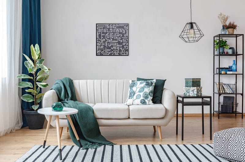 DEKORATIV VÄGGDEKOR 50x50 cm Svart - Inredning & dekor - Väggdekor - Skyltar - Plåtskylt