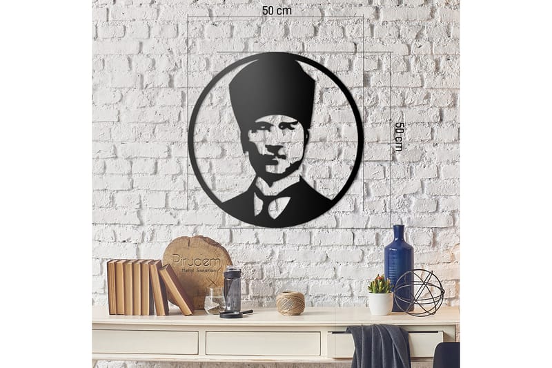 DEKORATIV VÄGGDEKOR 50x50 cm Svart - Inredning & dekor - Väggdekor - Skyltar - Plåtskylt