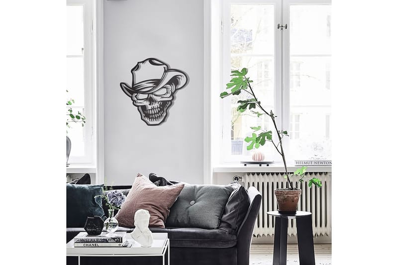 Dekorativ Väggdekor 50x50 cm - Svart - Inredning & dekor - Väggdekor - Skyltar - Plåtskylt