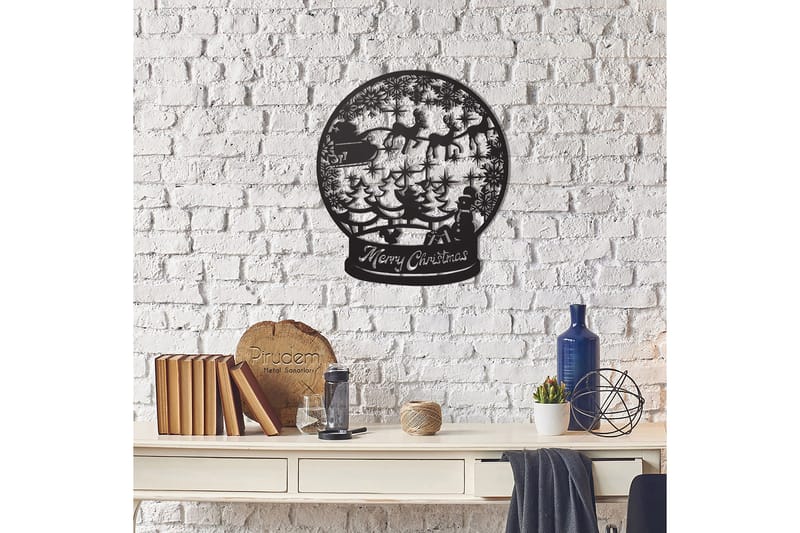 Dekorativ Väggdekor 50x50 cm - Svart - Inredning & dekor - Väggdekor - Skyltar - Plåtskylt