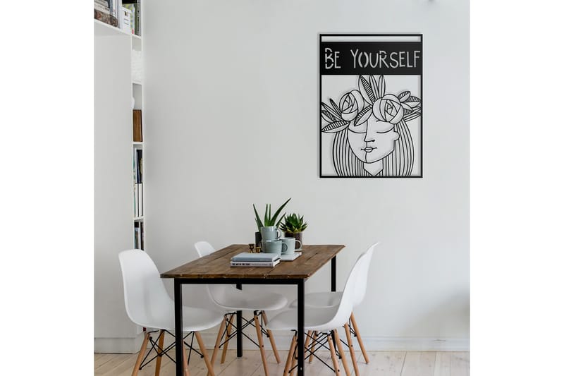 Dekorativ Väggdekor 50x70 cm - Svart - Inredning & dekor - Väggdekor - Skyltar - Plåtskylt