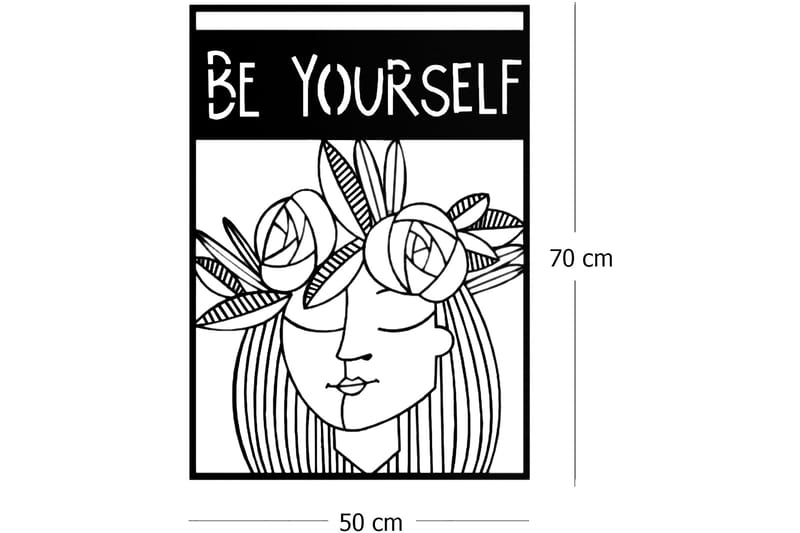 Dekorativ Väggdekor 50x70 cm - Svart - Inredning & dekor - Väggdekor - Skyltar - Plåtskylt