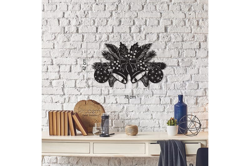 Dekorativ Väggdekor 70x42 cm - Svart - Inredning & dekor - Väggdekor - Skyltar - Plåtskylt