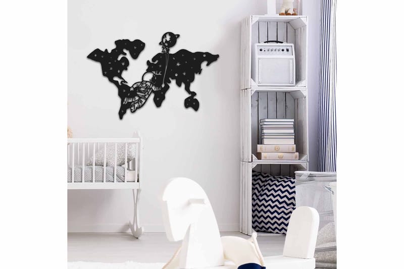 Dekorativ Väggdekor 74x49 cm - Svart - Inredning & dekor - Väggdekor - Skyltar - Plåtskylt