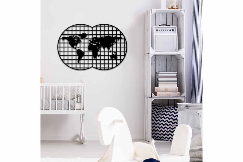 Dekorativ Väggdekor 74x49 cm - Svart - Inredning & dekor - Väggdekor - Skyltar - Plåtskylt