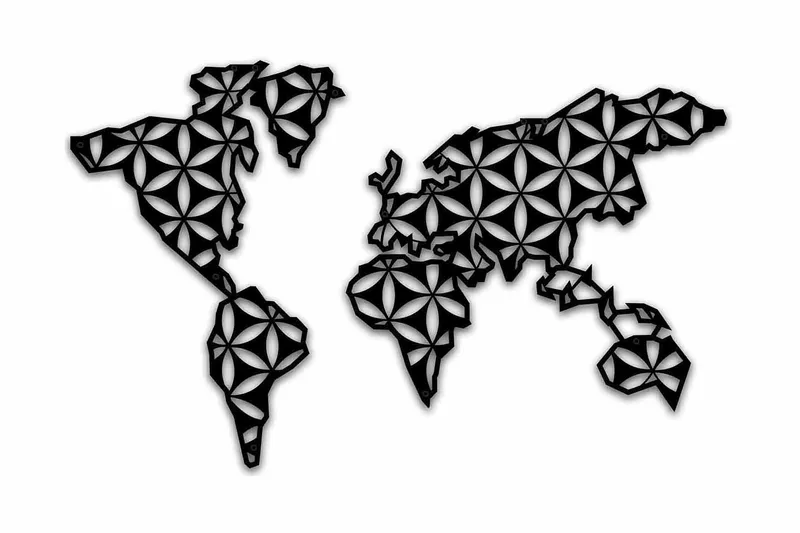 Dekorativ Väggdekor 87x54 cm - Svart - Inredning & dekor - Väggdekor - Skyltar - Plåtskylt