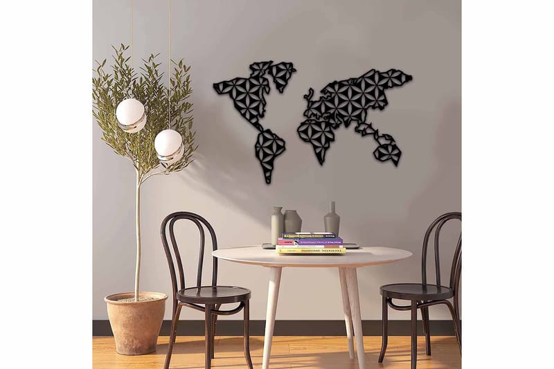 Dekorativ Väggdekor 87x54 cm - Svart - Inredning & dekor - Väggdekor - Skyltar - Plåtskylt