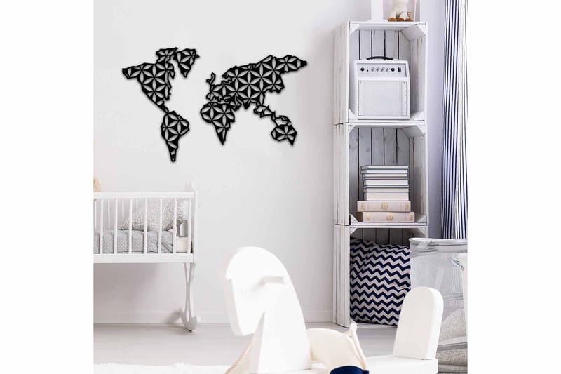 Dekorativ Väggdekor 87x54 cm - Svart - Inredning & dekor - Väggdekor - Skyltar - Plåtskylt